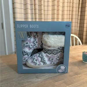 Wayland & Waverly Patterned Slipper Boots